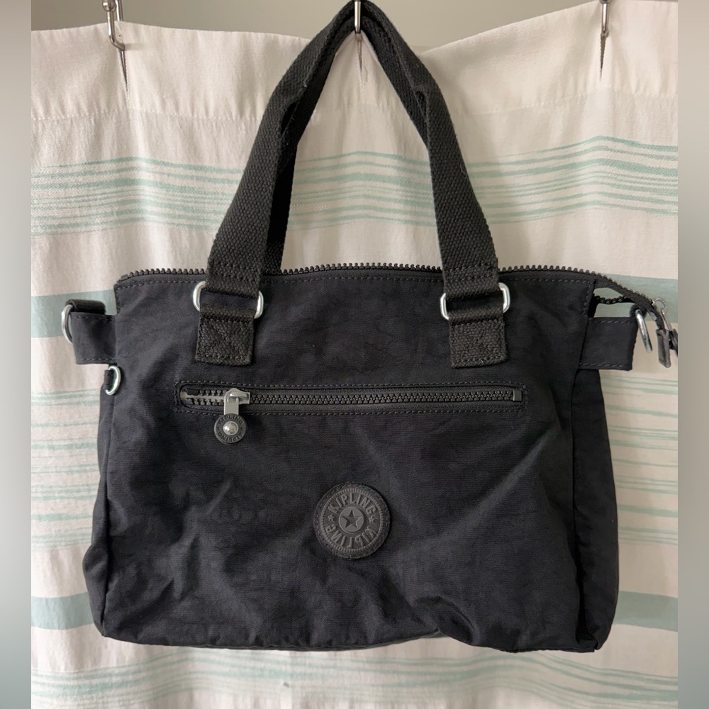 Kipling Charcoal Tote Bag